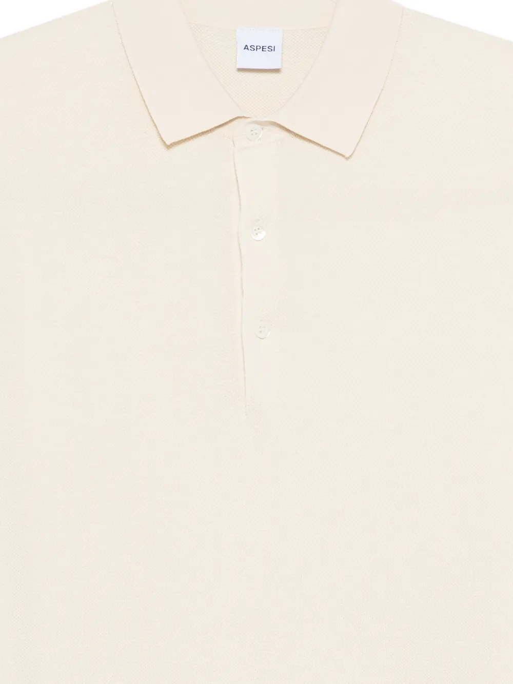  Aspesi Collared Short-sleeve T-shirt - Neutrals 