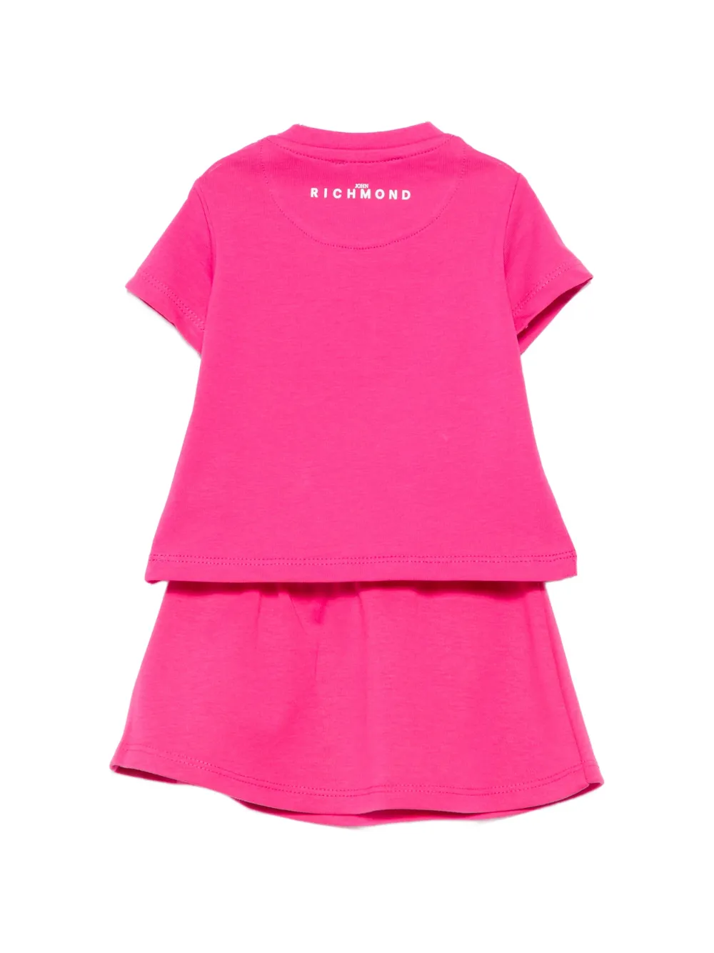 John Richmond Junior Tweedelige rok set met logo Roze