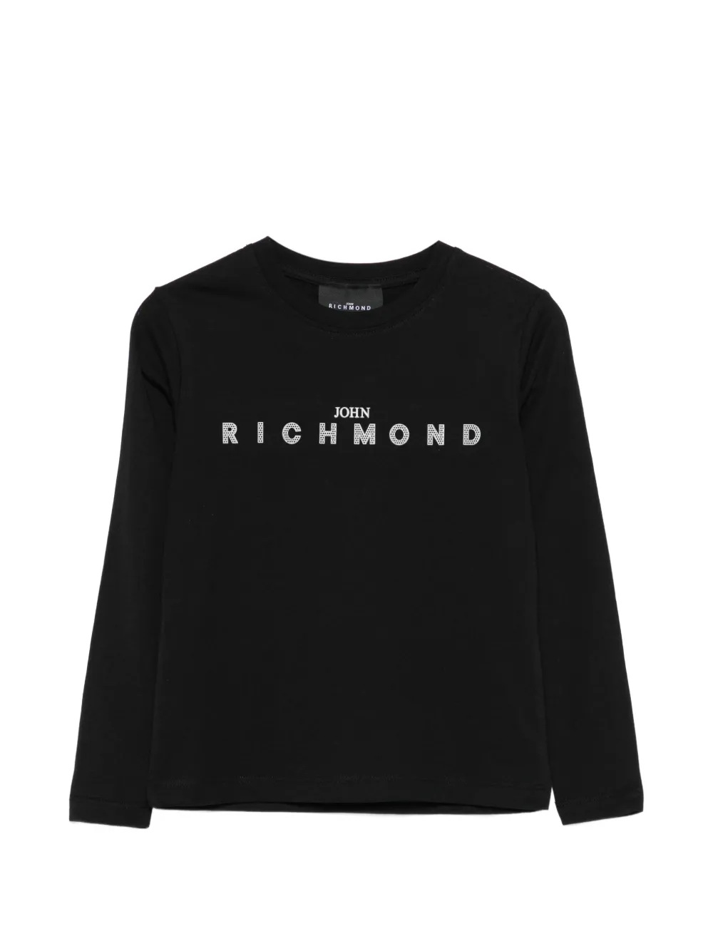 John Richmond Junior long-sleeve logo T-shirt - Nero