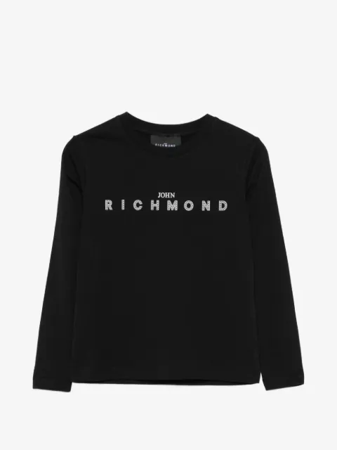 John Richmond Junior t-shirt à manches longues et logo