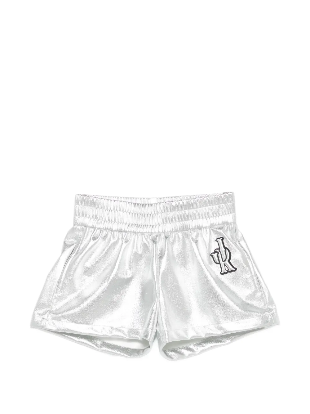 John Richmond Junior metallic shorts - Argento