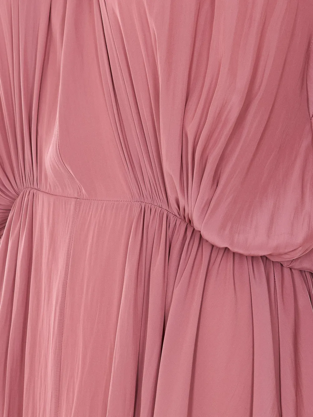 Lanvin Geplooide maxi-jurk met strikdetail Roze