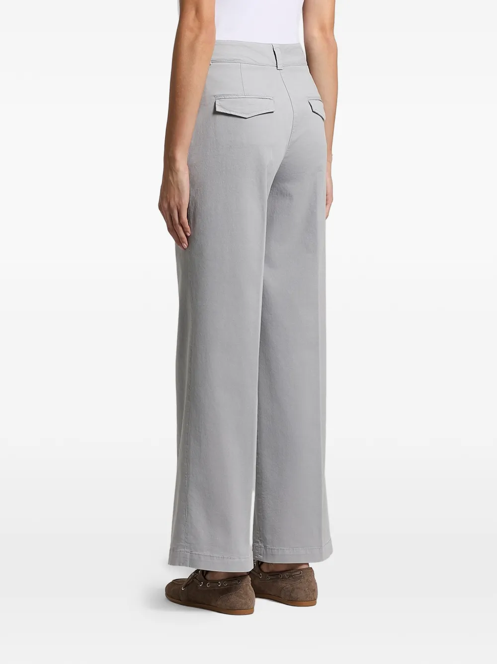 Peserico Broek met stonewash-effect Grijs
