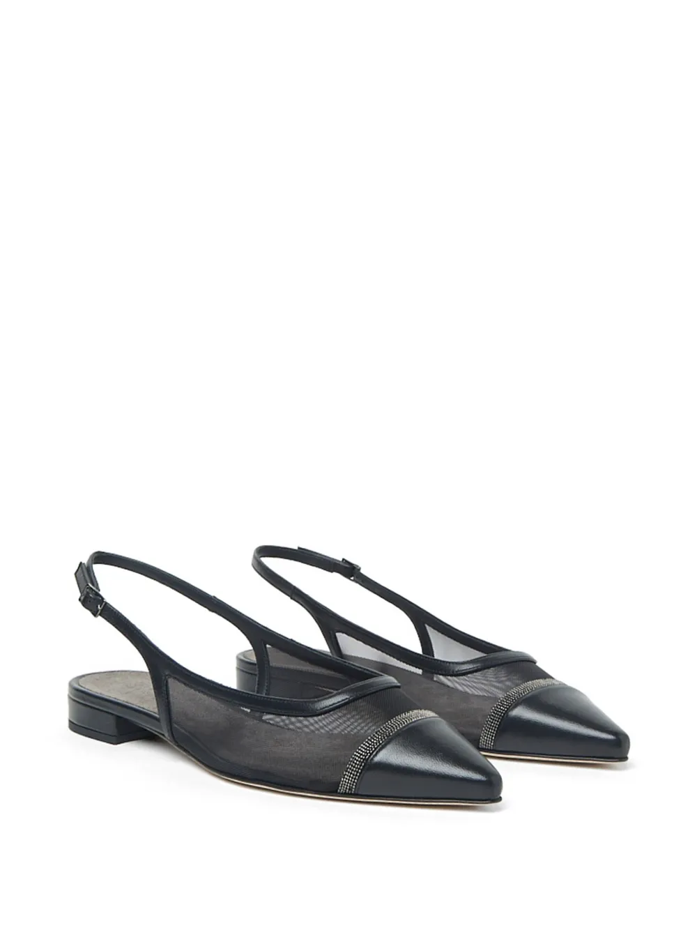 Peserico pointed-toe ballet flats Zwart