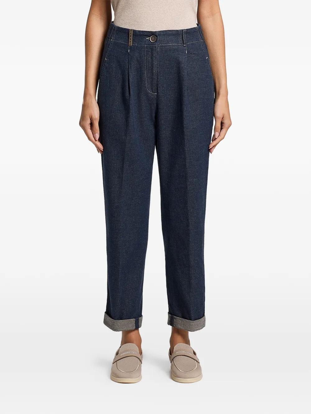 Peserico pleated trousers - Blu