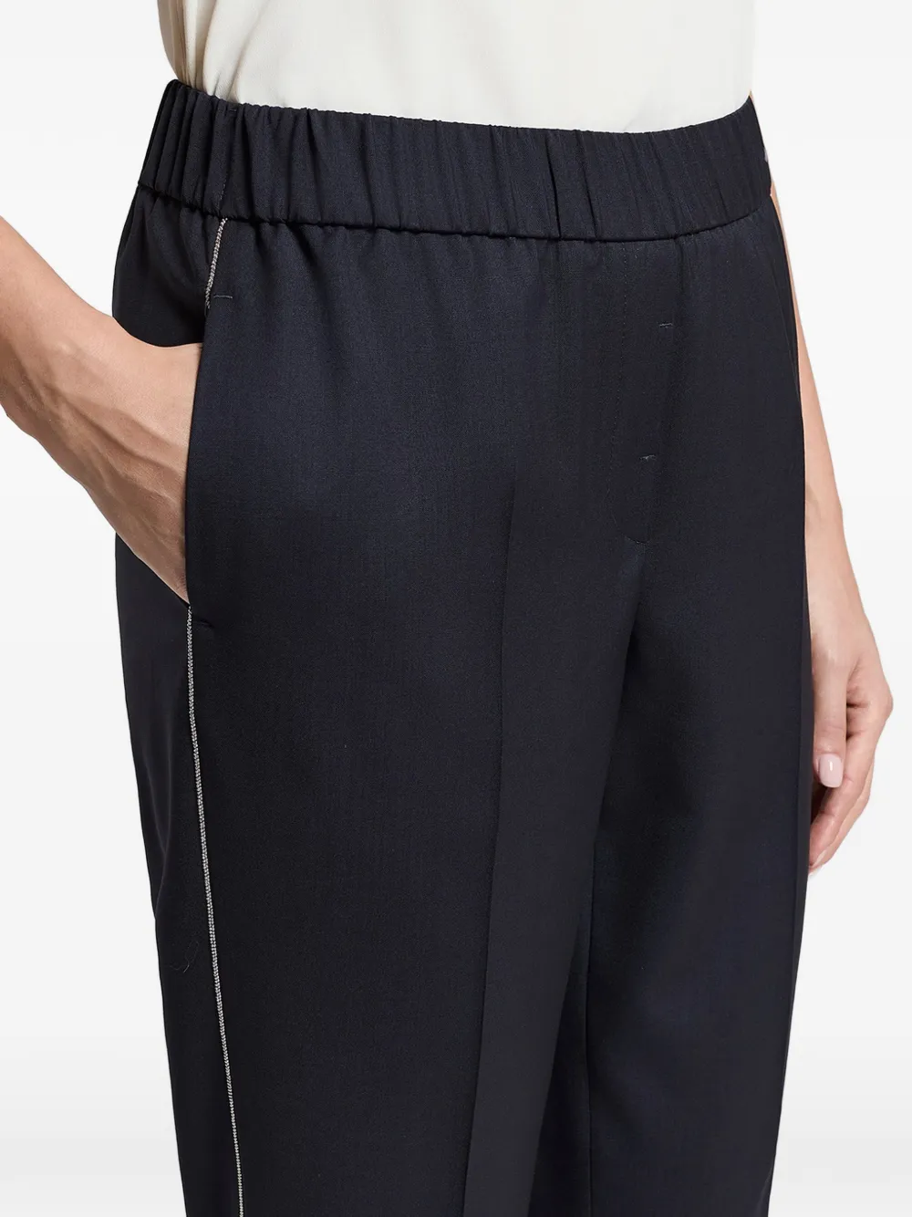  Peserico Wool Trousers - Blue 