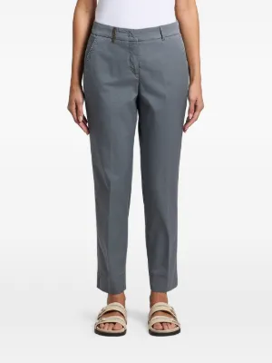 Jil Sander センタープレス テーパードパンツ | ブルー | FARFETCH JP