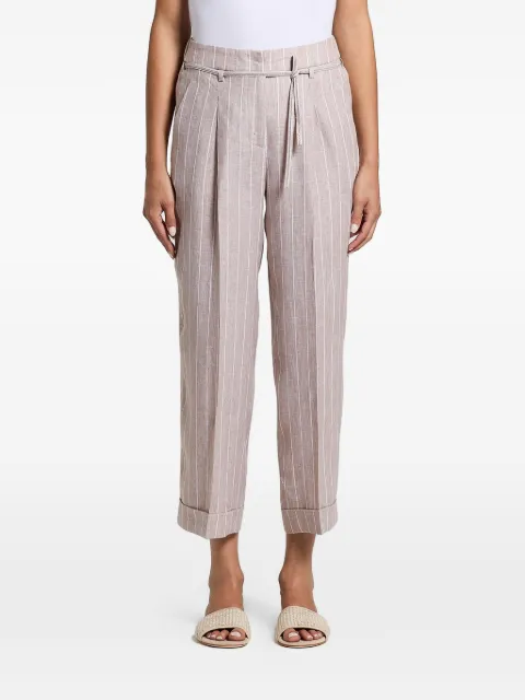 Peserico pantalones con motivo de rayas