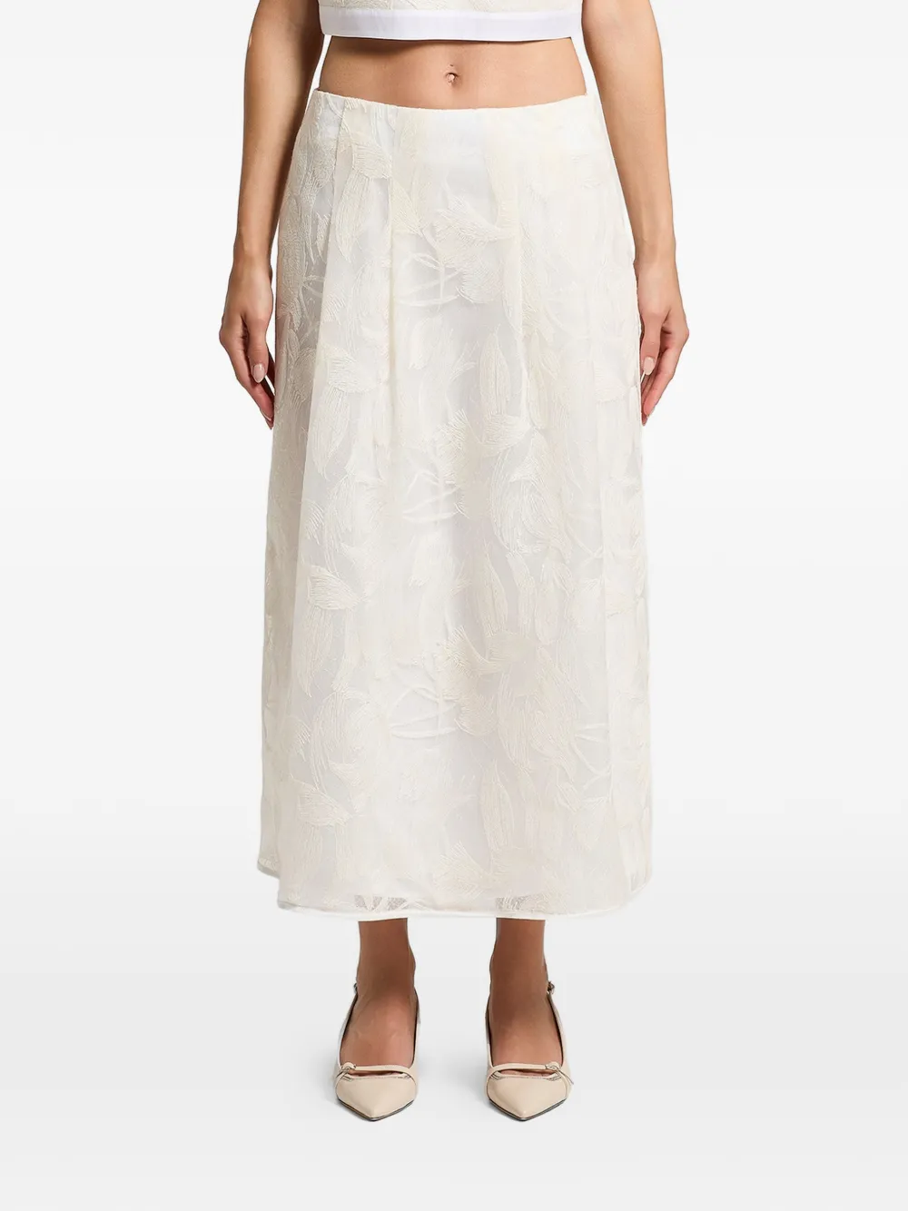 Peserico floral print skirt - Toni neutri