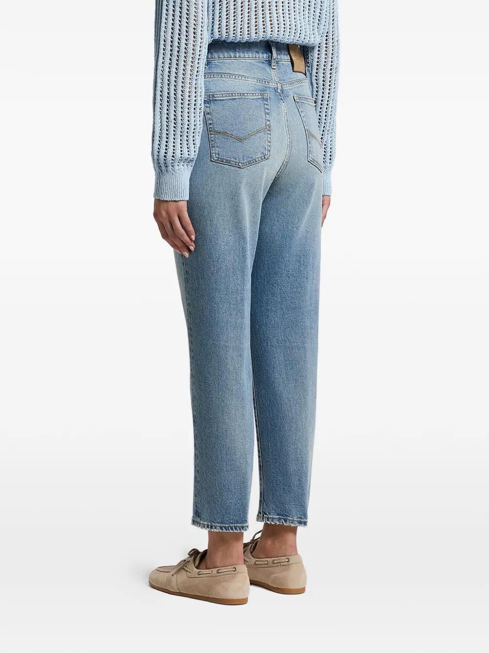Peserico Jeans met vijf zakken Blauw