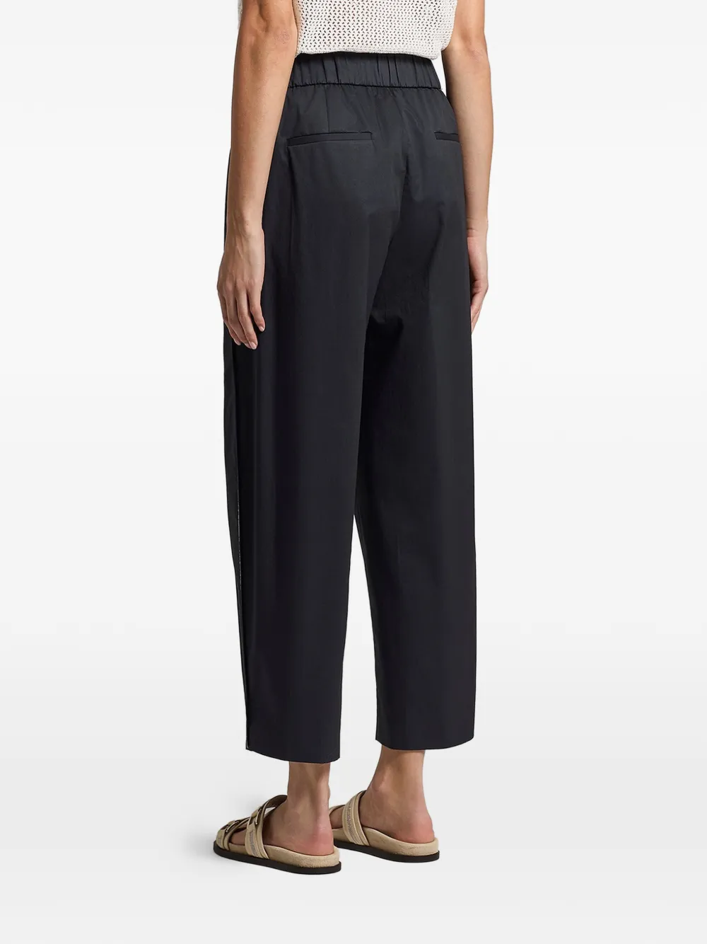  Peserico Elasticated-waist Trousers - Blue 