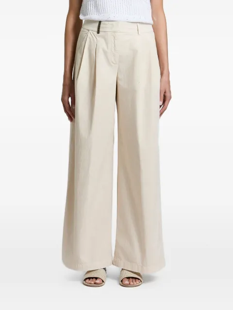 Peserico pleated wide-leg trousers