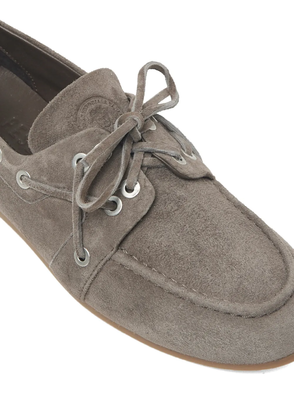 Peserico suede lace-up loafers Grijs
