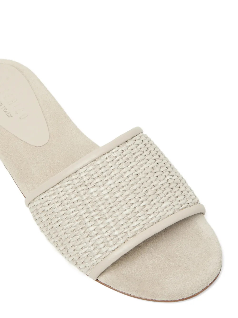 Peserico woven slides Beige