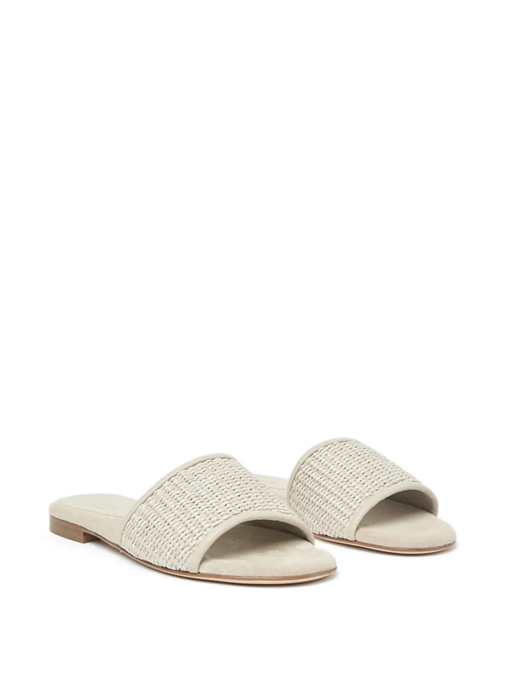 Peserico woven slides Beige