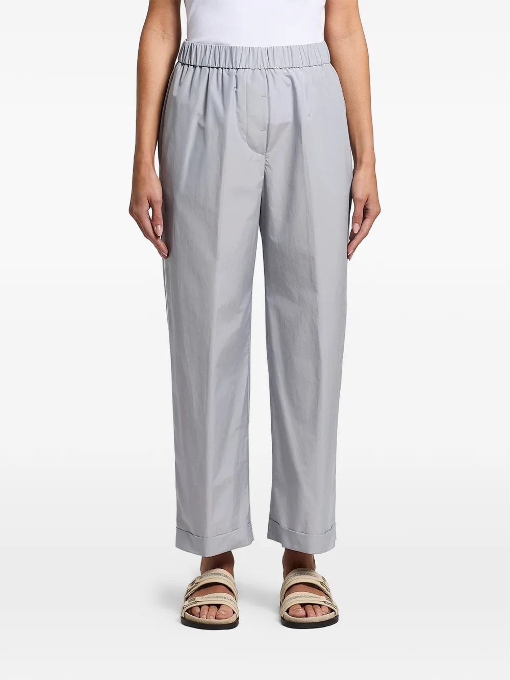 Peserico cropped trousers - Grigio