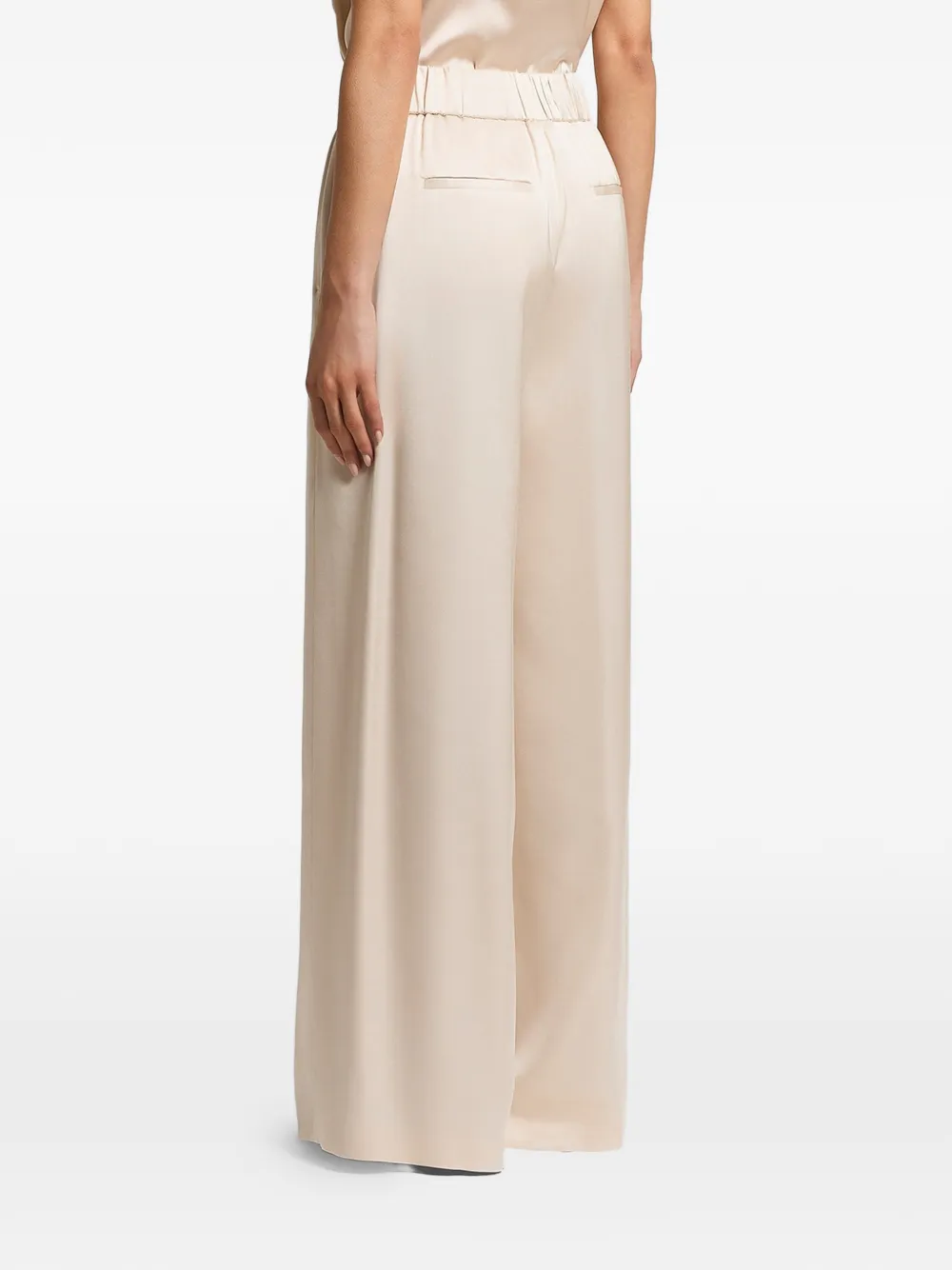 Peserico Broek met elastische taille Beige