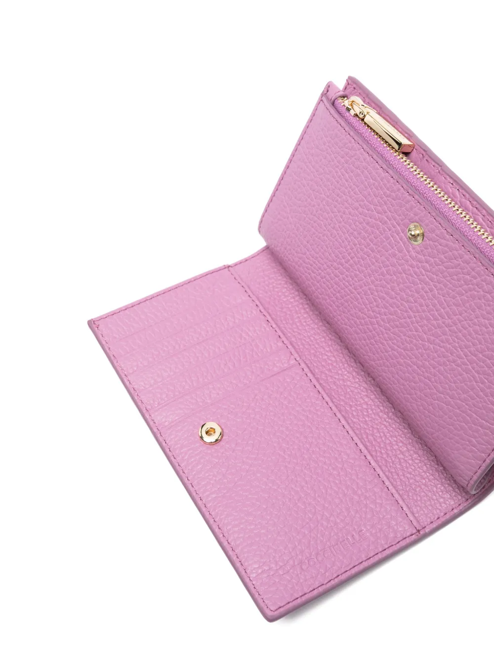  Coccinelle Large Metallic Wallet - Purple 