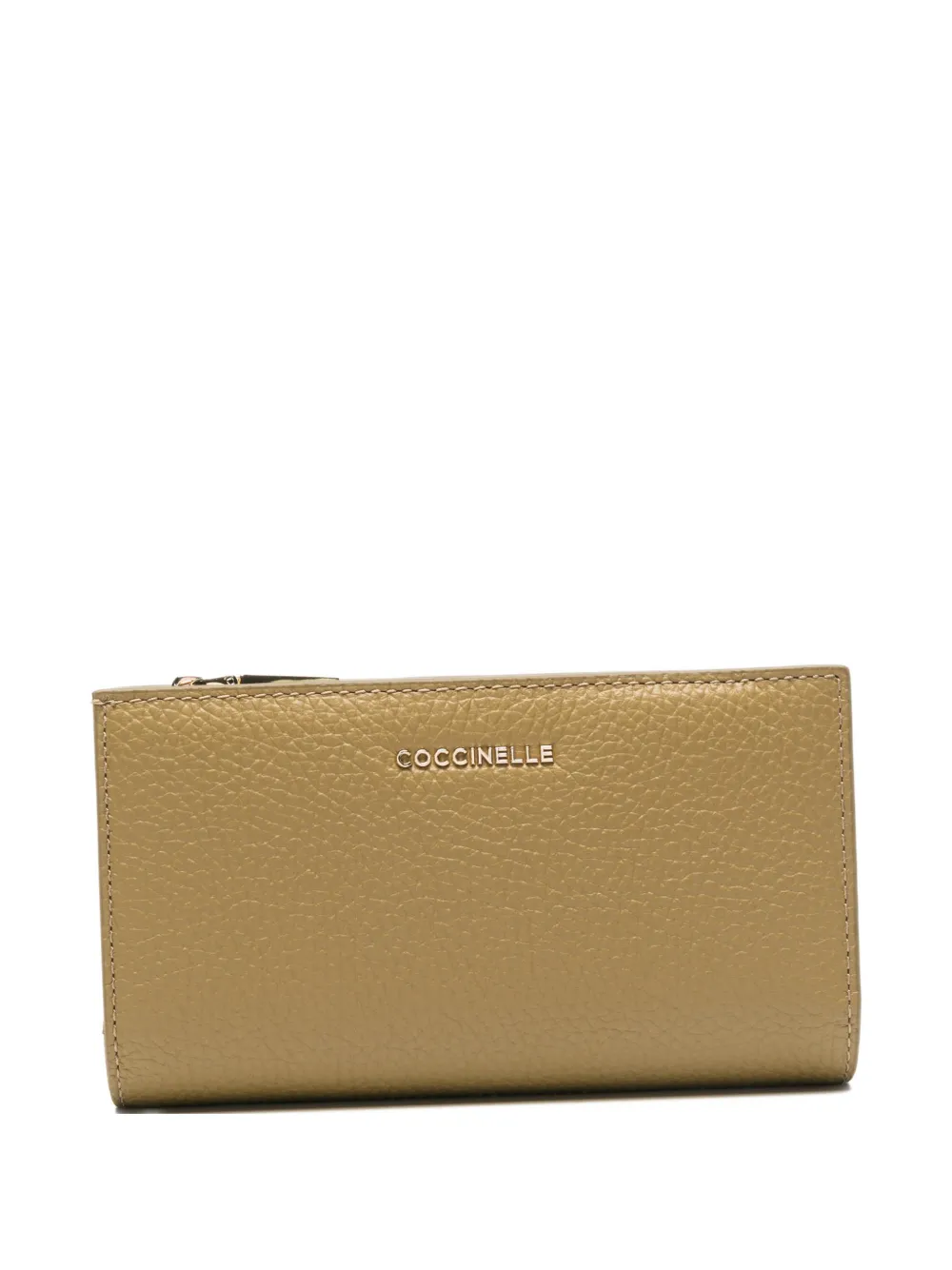 Coccinelle large Metallic wallet - Verde