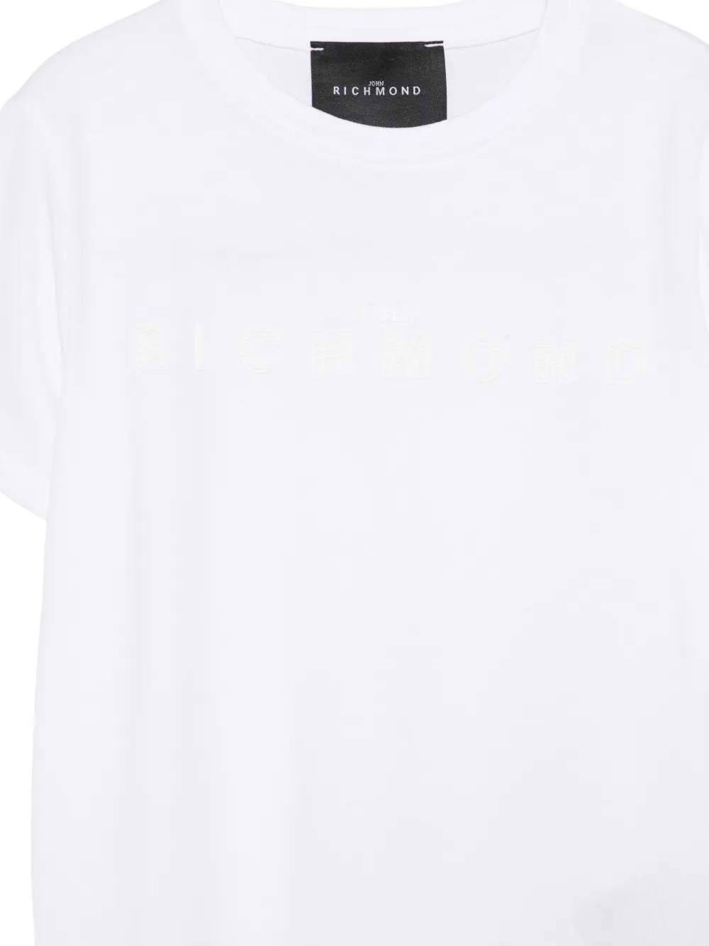  John Richmond Junior Rubberized-logo T-shirt - White 