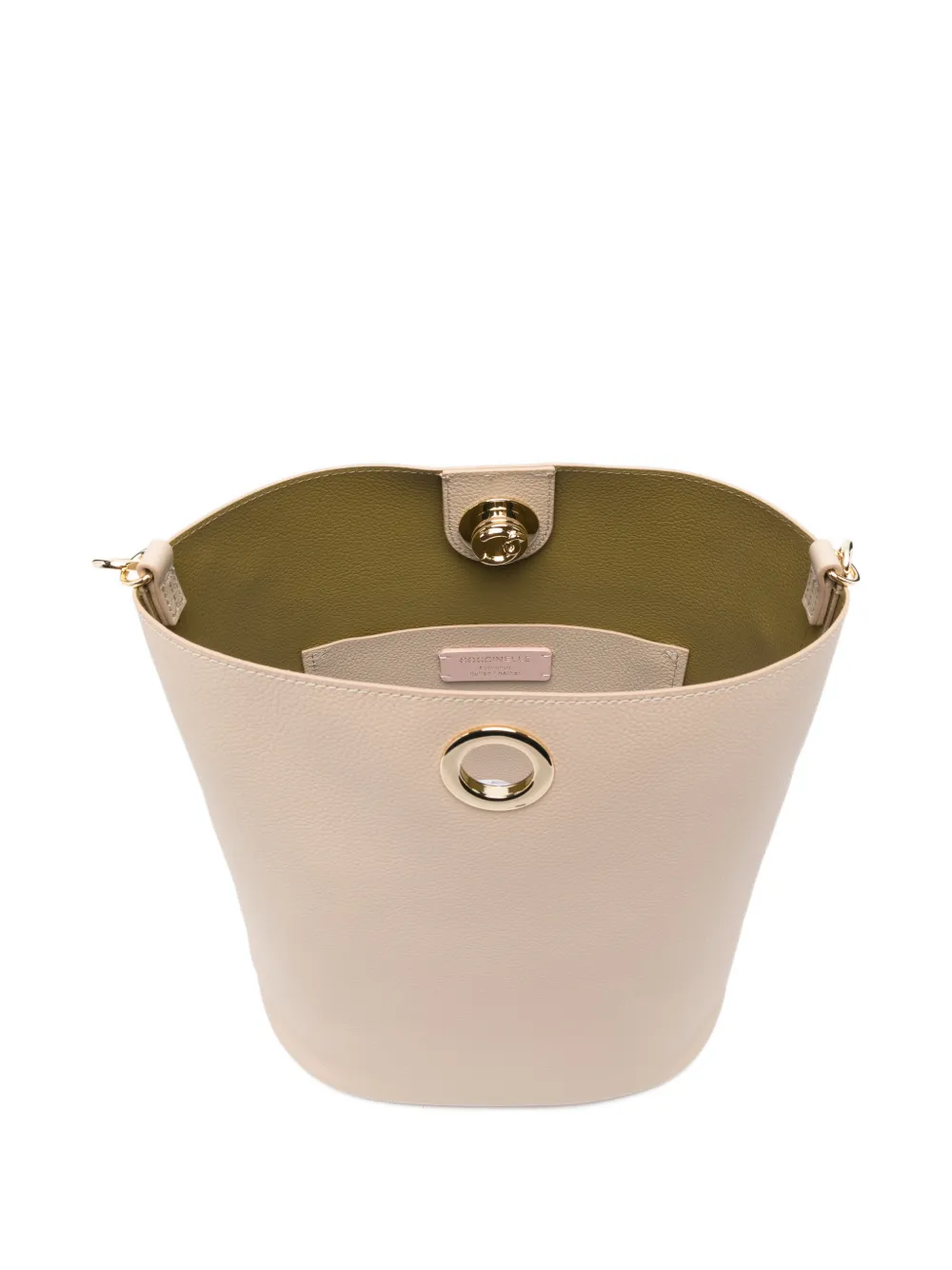 Coccinelle Leren schoudertas Beige