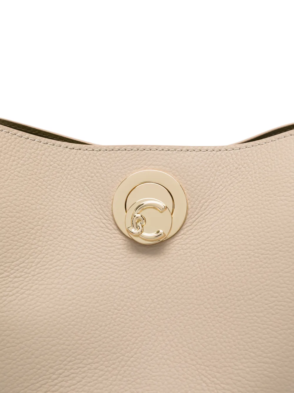 Coccinelle Leren schoudertas Beige
