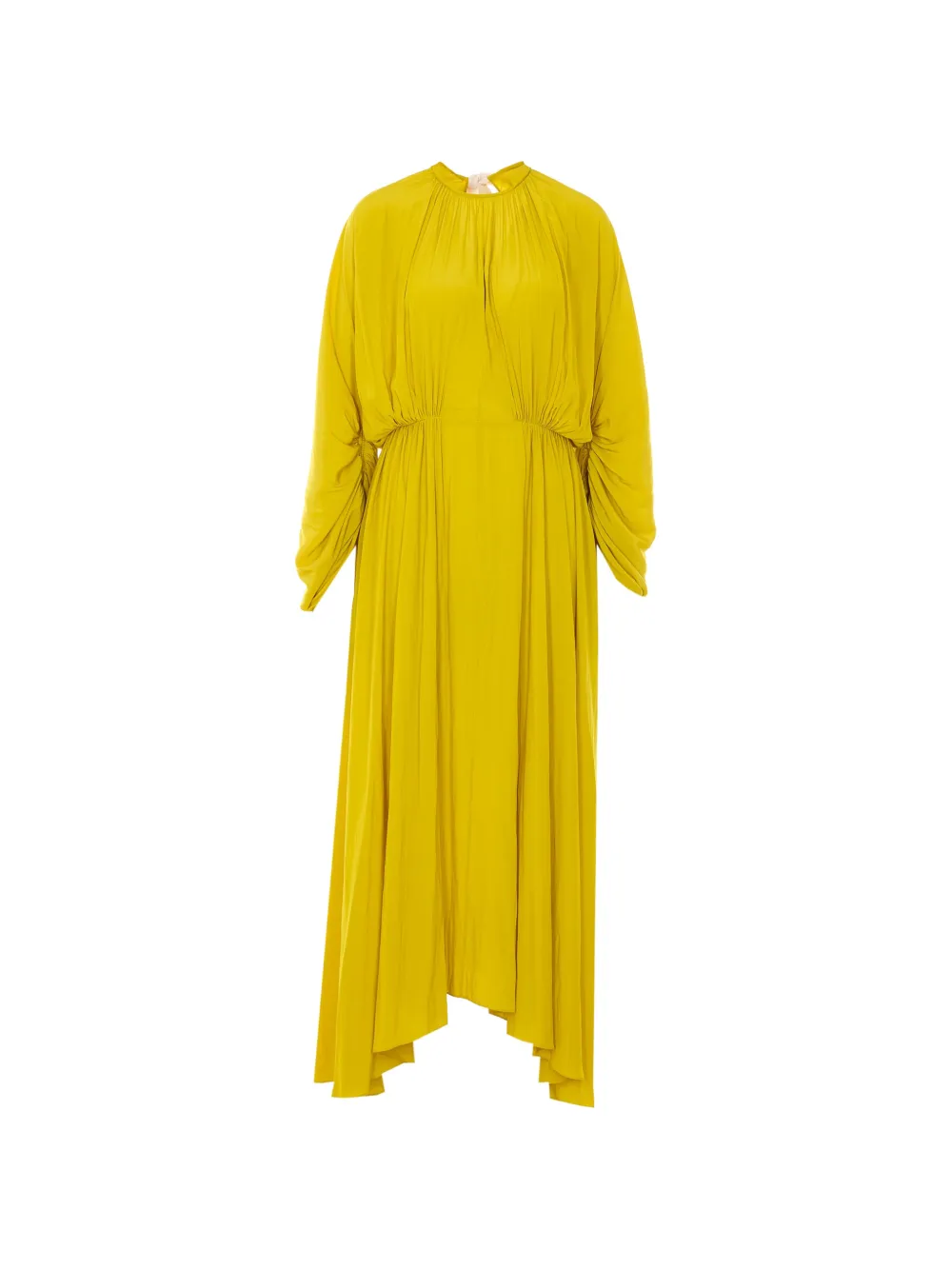 Lanvin self-tie pleated maxi dress - Giallo