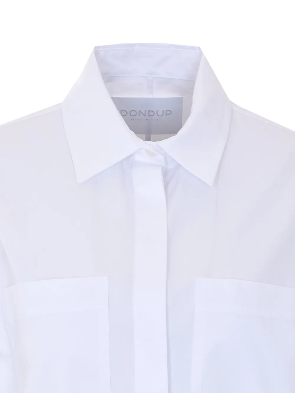  Dondup Layered Shirt Dress - White 