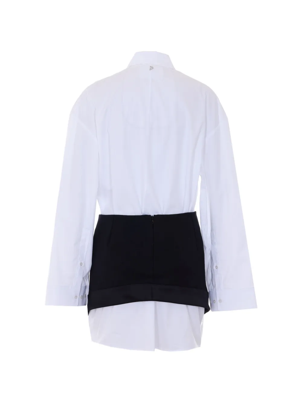  Dondup Layered Shirt Dress - White 