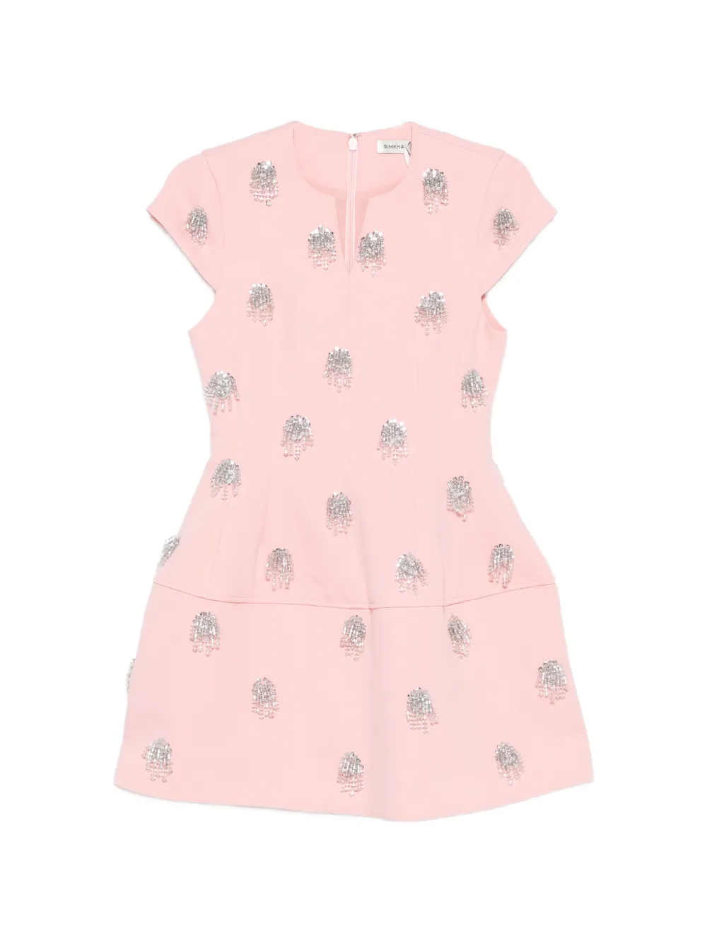 Simkhai V-neck embellished mini dress - Rosa