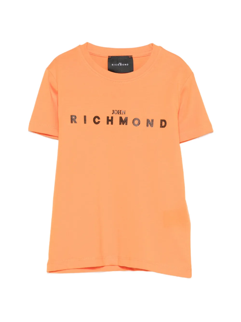 John Richmond Junior logo-appliqué T-shirt - Arancione