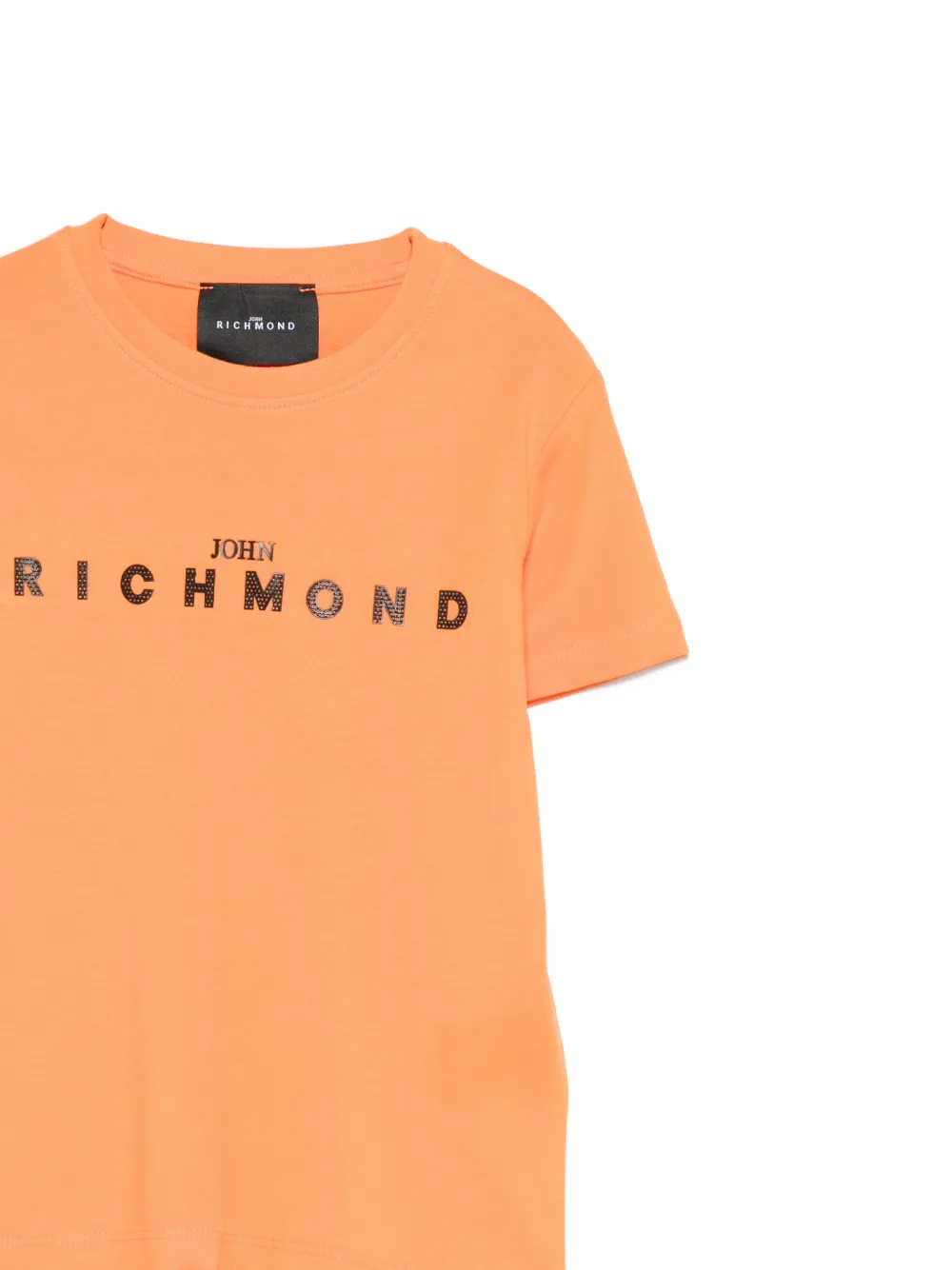 John Richmond Junior T-shirt met logopatch Oranje