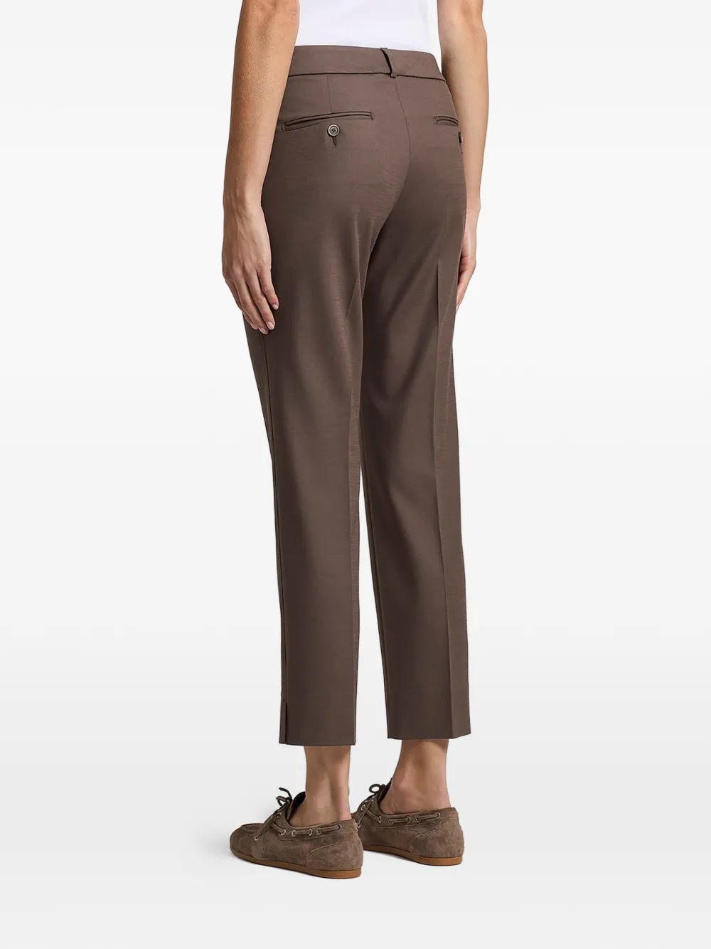 Peserico Cropped pantalon Bruin