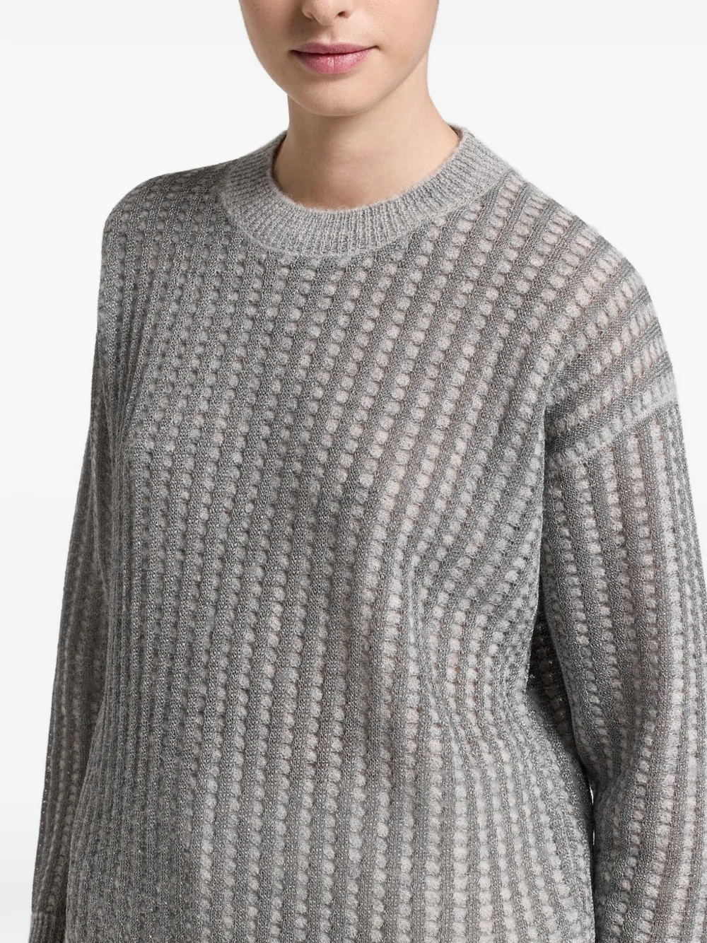 Peserico Trui met ronde hals Grijs