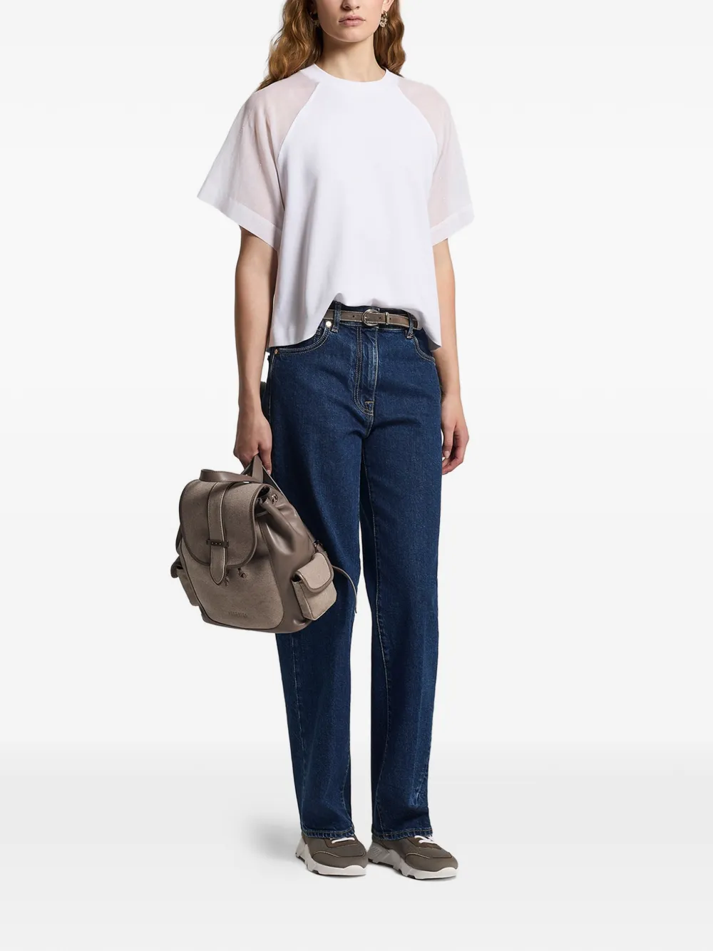 Peserico Jeans met vijf zakken Blauw