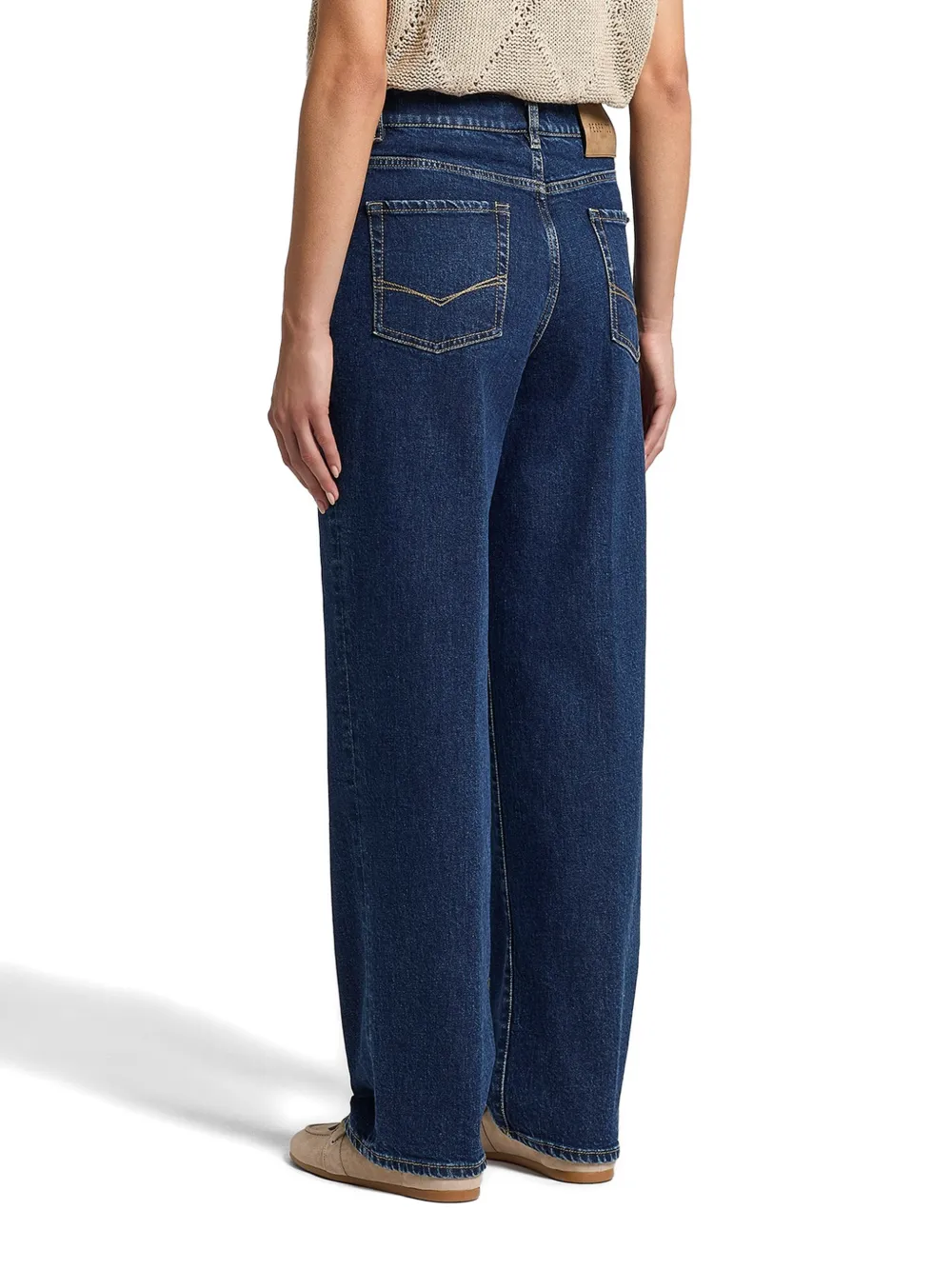 Peserico Jeans met vijf zakken Blauw