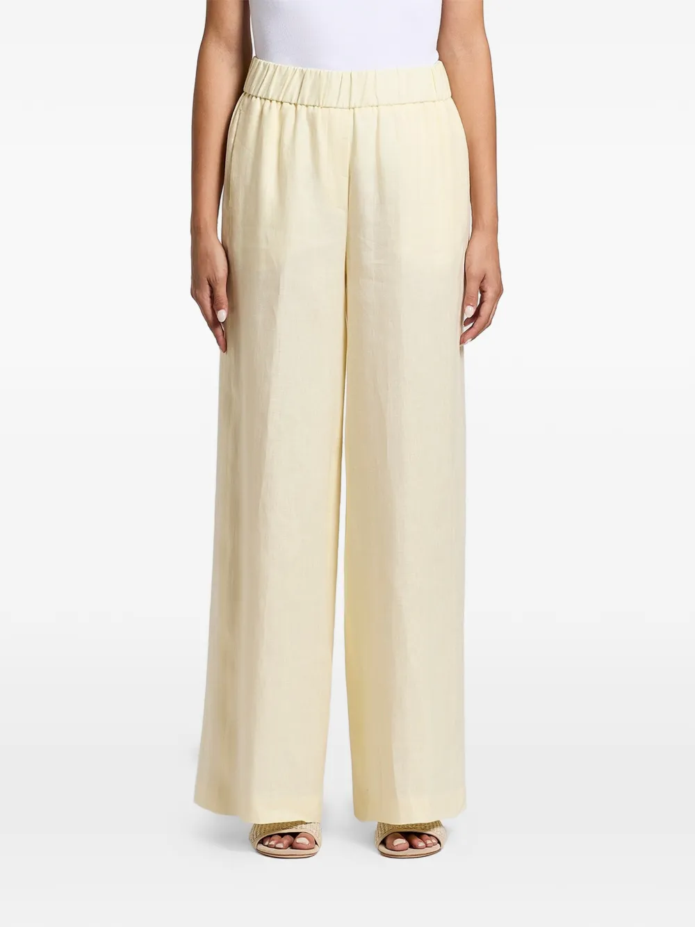Peserico elasticated palazzo pants - Giallo
