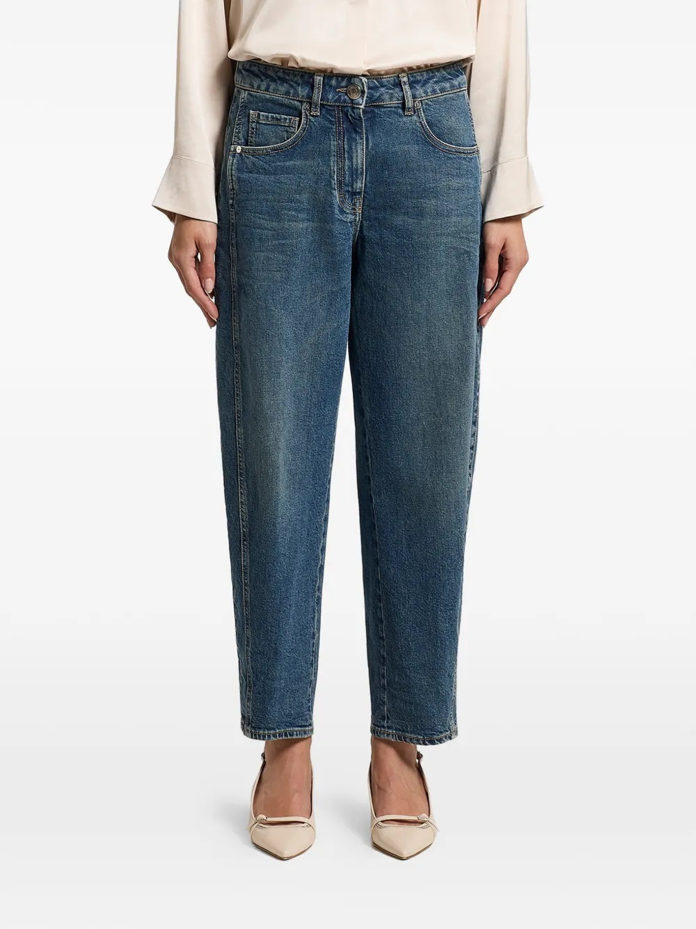 Peserico panelled jeans - Blu