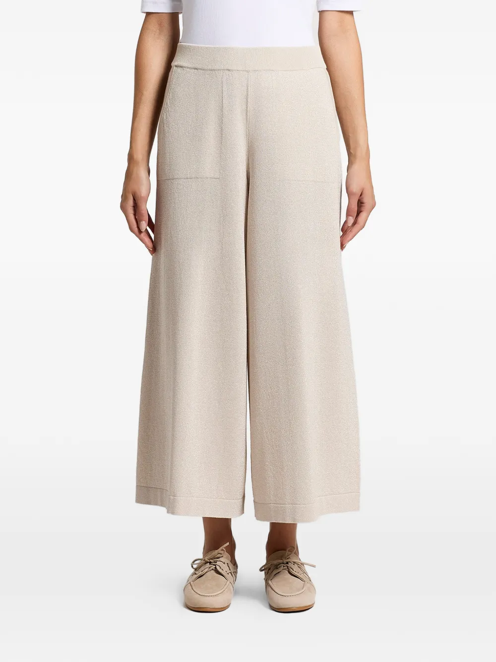 Peserico lurex-detail trousers - Toni neutri