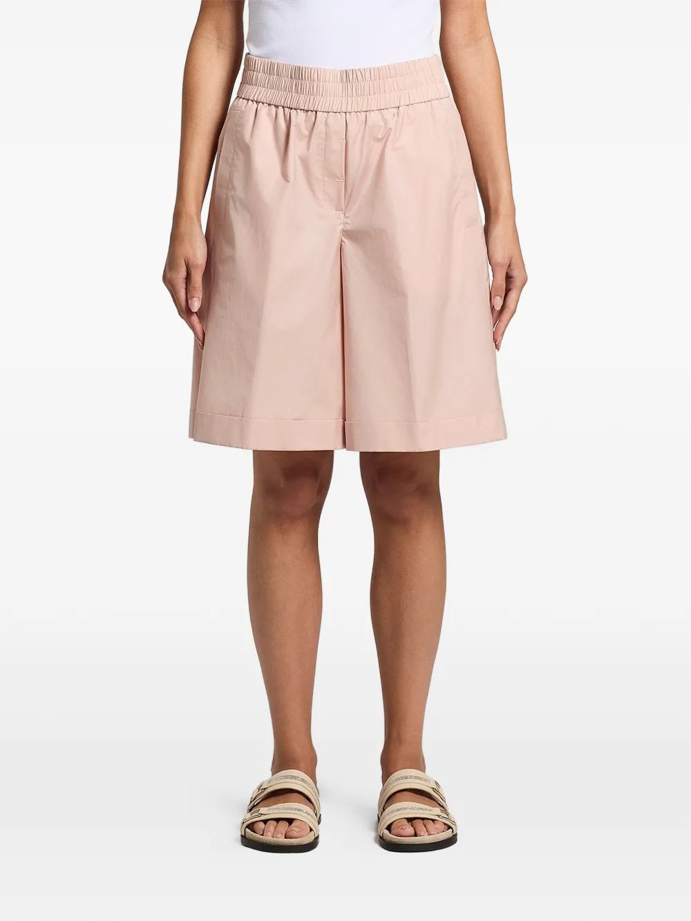 Peserico elasticated cropped trousers - Toni neutri