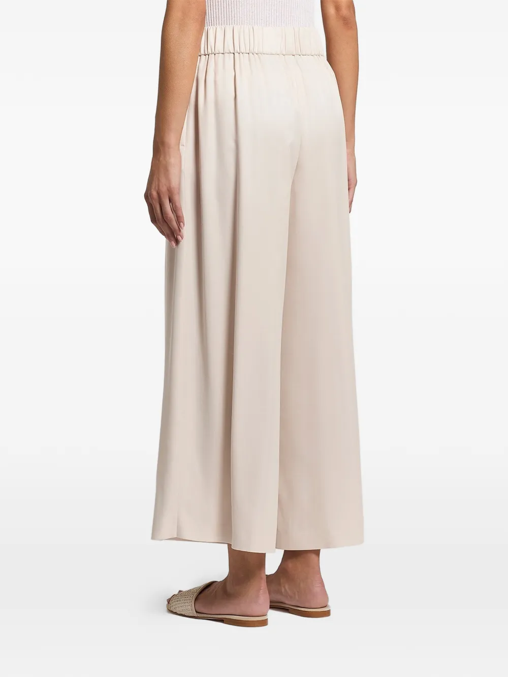  Peserico Elasticated Palazzo Pants - Neutrals 