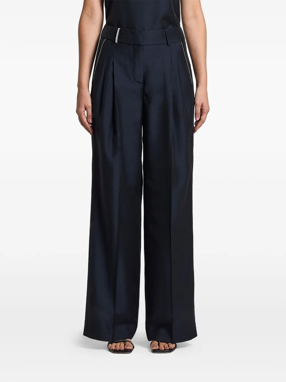 Peserico pleated trousers - Blu