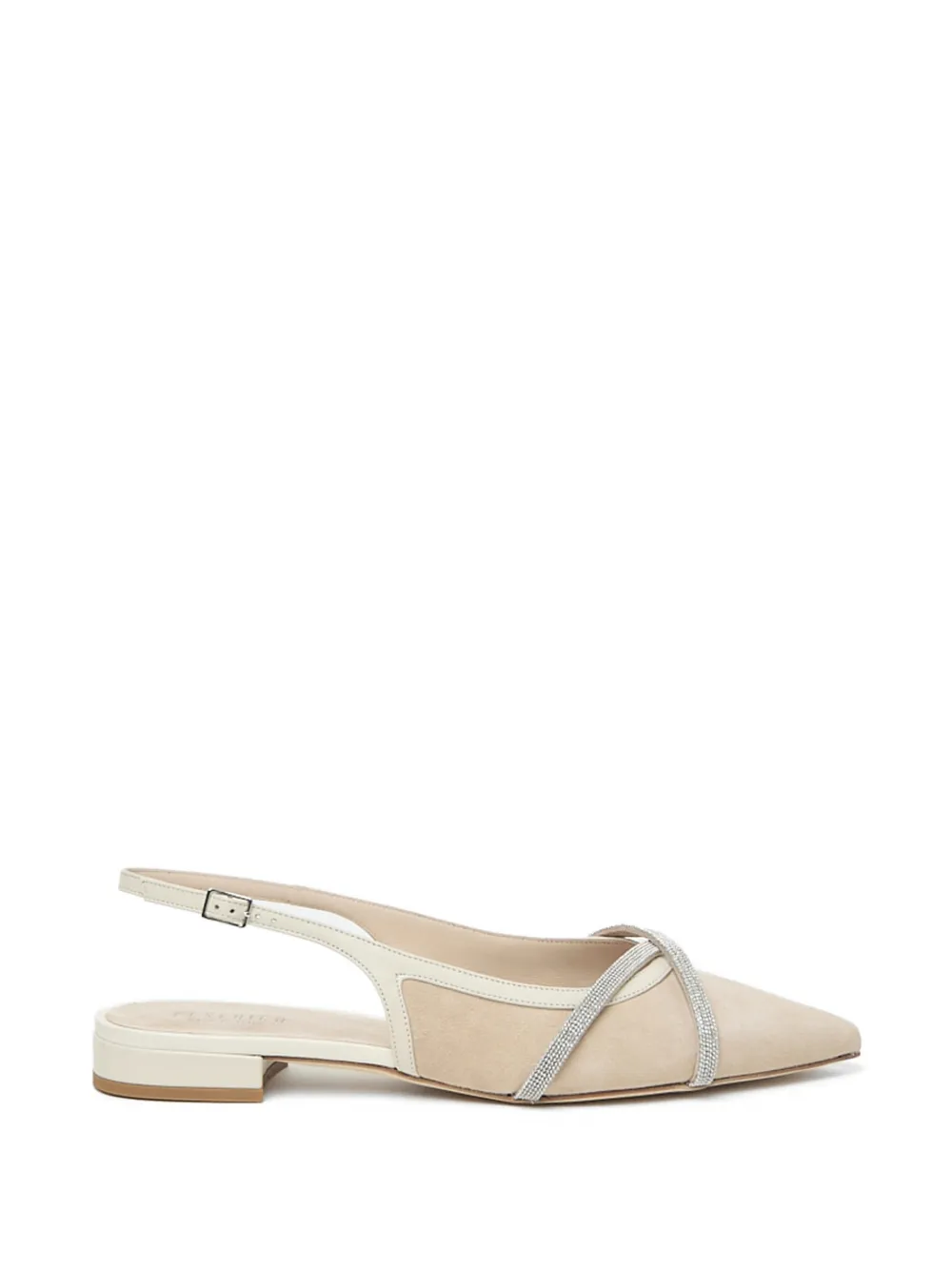 Peserico embellished-strap ballet flats - Toni neutri