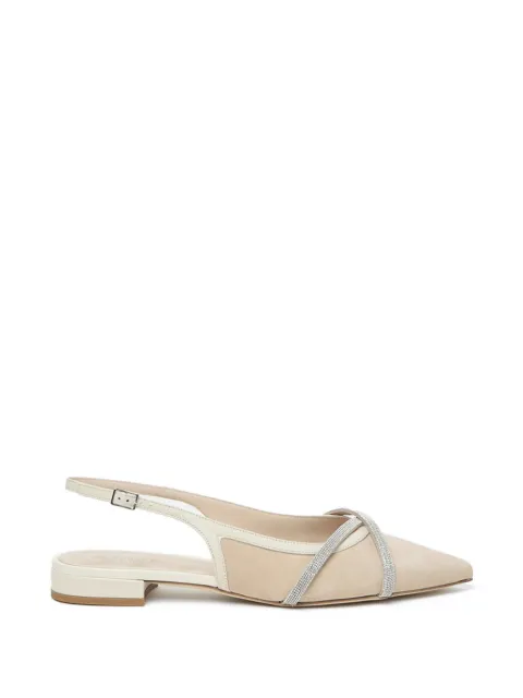 Peserico flats con apliques en la correa