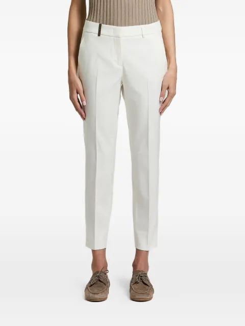 Peserico pressed-crease cropped trousers
