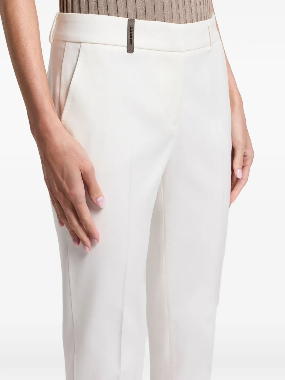 Peserico Cropped broek Beige