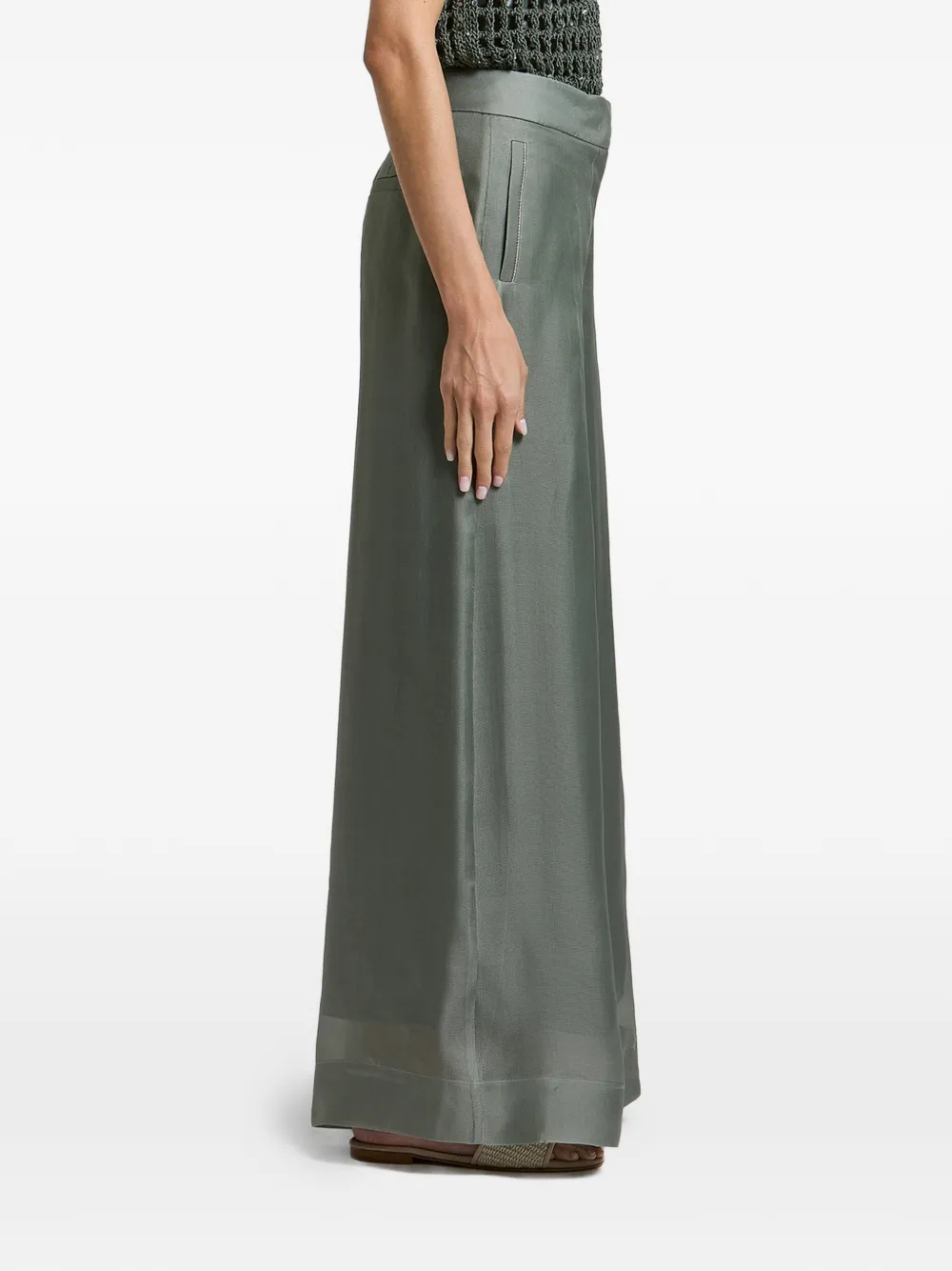 Peserico wide-leg palazzo pants - Verde
