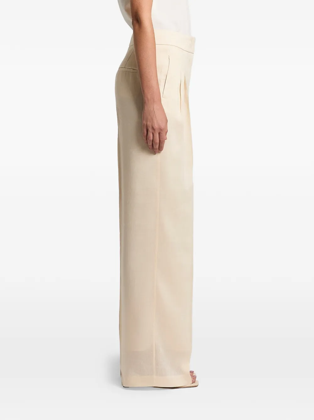 Peserico pleated linen trousers - Toni neutri