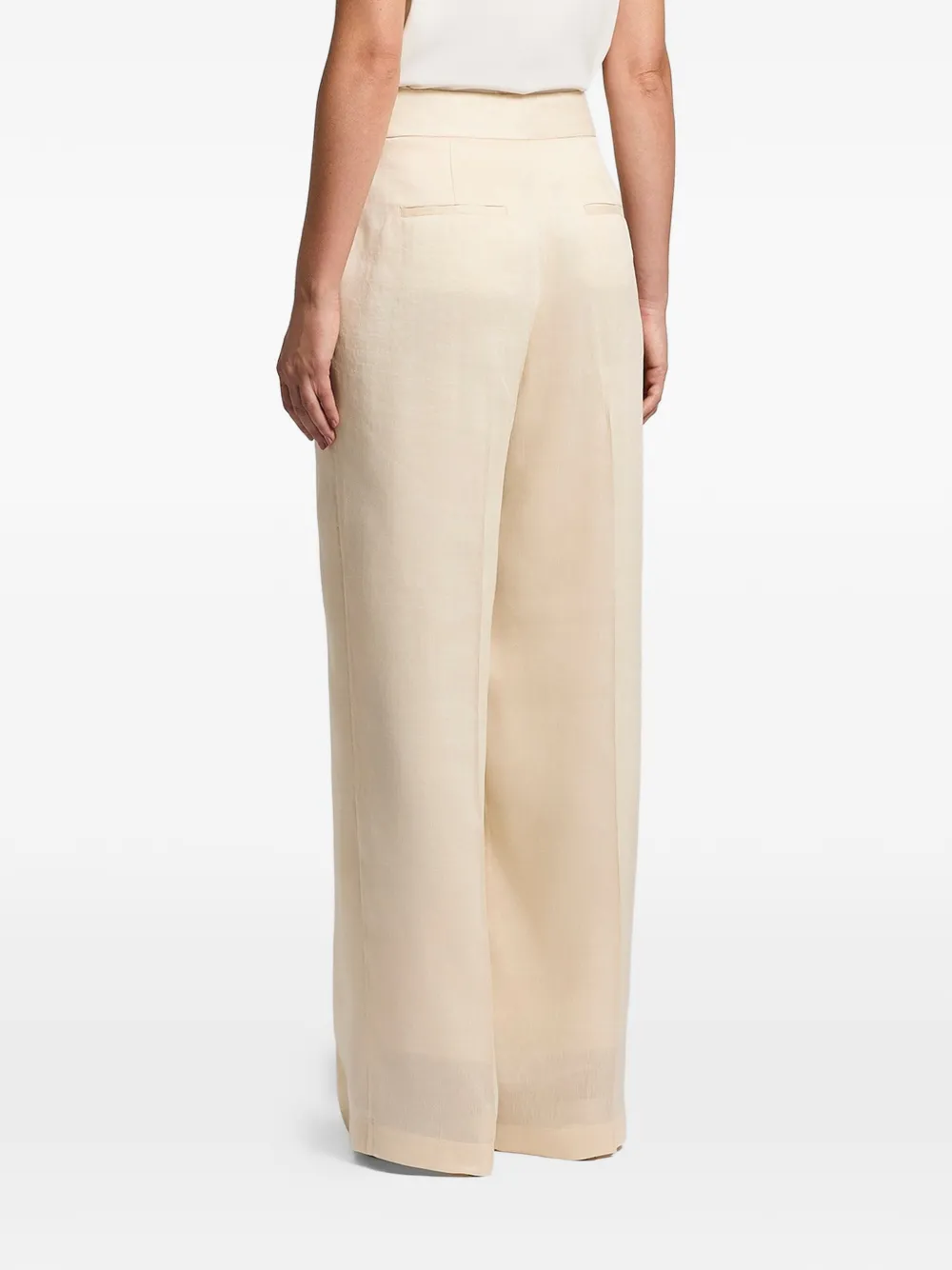 Peserico Linnen plooibroek Beige