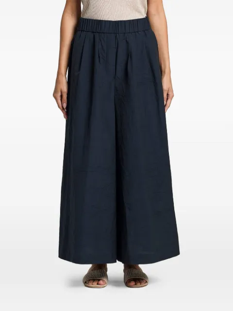 Peserico pantalones palazzo con diseño elástico